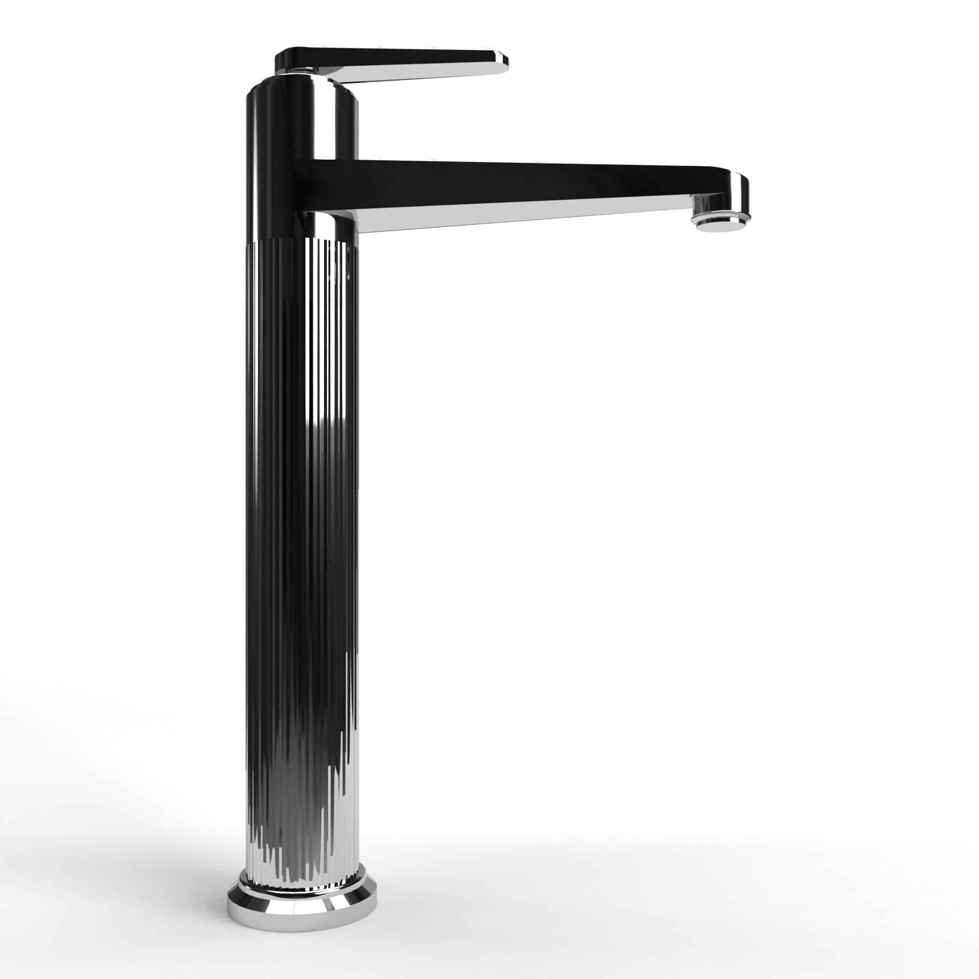 3D Model software rendering of a concept bathroom tap design for Aquaroc